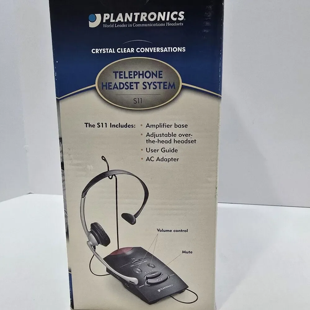 Plantronics S11 Office Telephone Wired Headset‎ System Hands Free